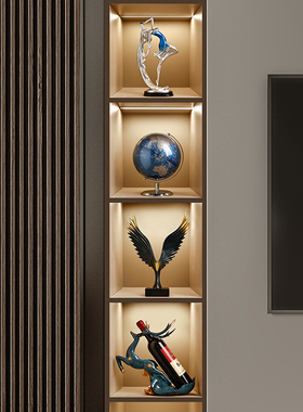 酒柜装饰品摆件现代家居客厅玄关电视柜办公室桌面高档轻奢工艺品