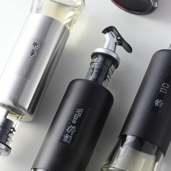 不锈钢玻璃调味罐防漏醋壶酱油瓶料酒瓶香油瓶家用商用酒店调味瓶,淘宝优惠券,粉丝福利购,淘宝优惠卷