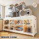 Superb Cream Style Stove Cabinet