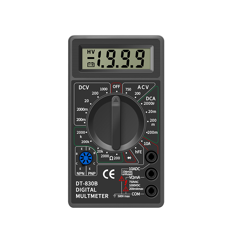 简易高精度数字万用表小型便携式迷你款万能表家用维修电工DT830B - 图3