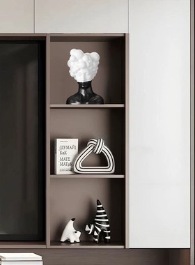 现代简约高级感软装酒柜装饰品摆件轻奢客厅电视餐边玻璃柜