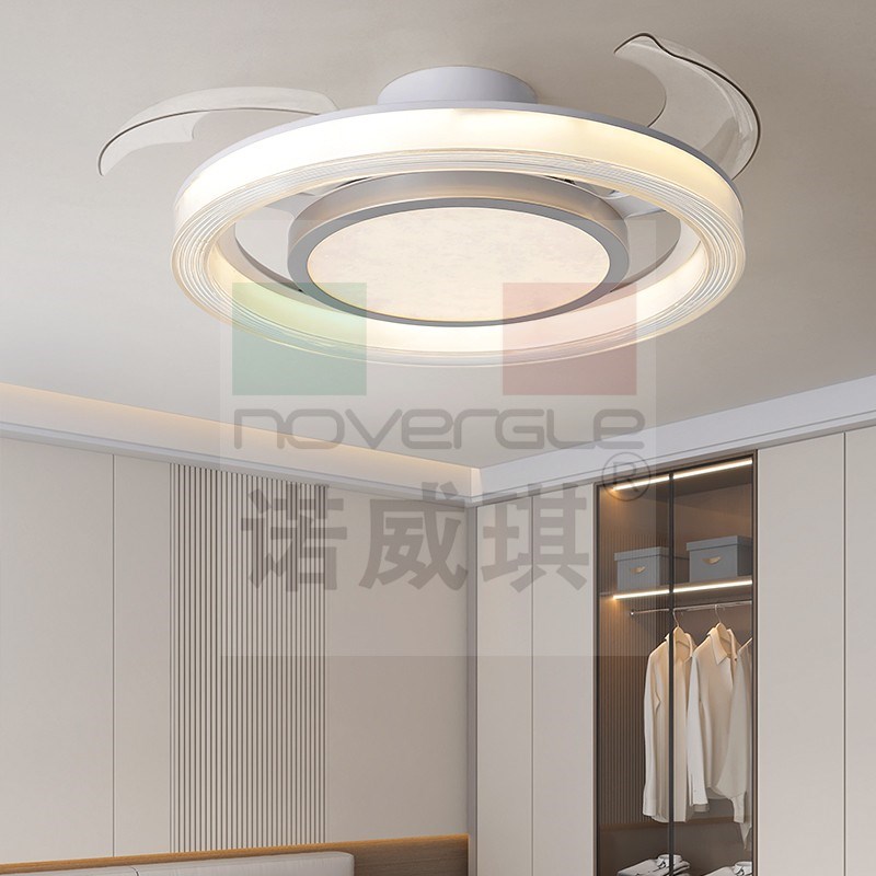 2025年新款吊扇灯家用客厅餐厅吸顶灯隐形主卧Q室LED护眼风扇灯 - 图3