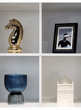 样板间家居软装饰品现代简约客厅摆设工G艺品相架雕塑组合ZH2547