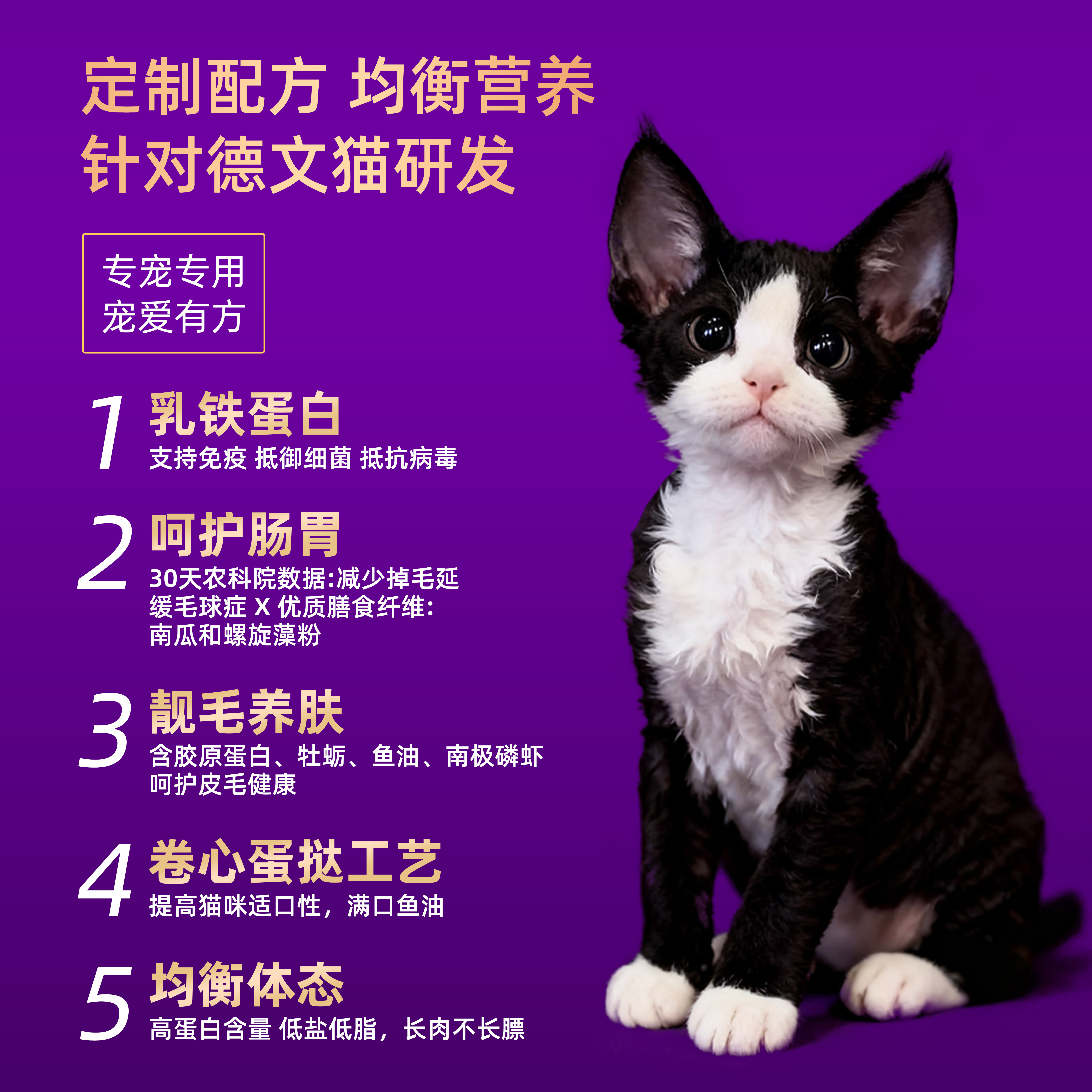 【圆小兽】德文专用猫粮低温烘焙全价鲜肉冻干幼猫成猫美毛靓毛粮,淘宝优惠券,粉丝福利购,淘宝优惠卷