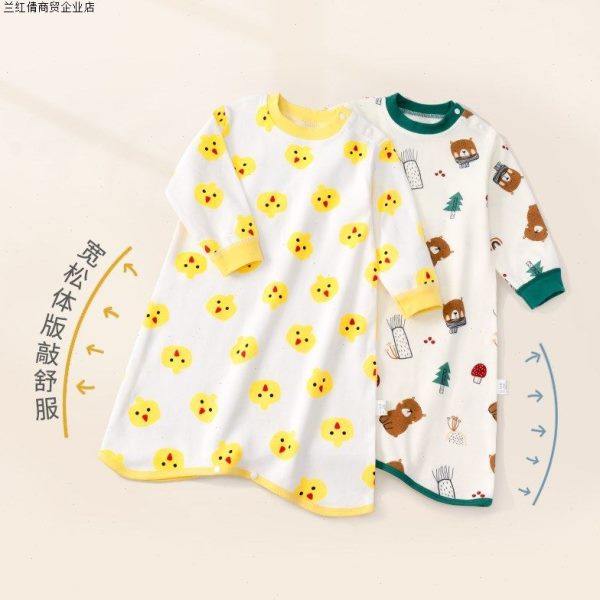 婴儿睡袋防踢被长袖睡裙宝宝睡袍婴儿连体衣家居服睡衣2023年秋款,淘宝优惠券,粉丝福利购,淘宝优惠卷