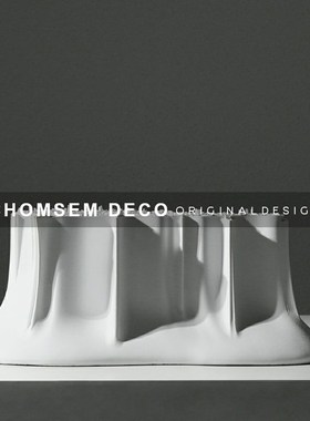 现代简约家居创意孤岛摆件样板房间软装饰品客厅书房玄.关壁柜摆