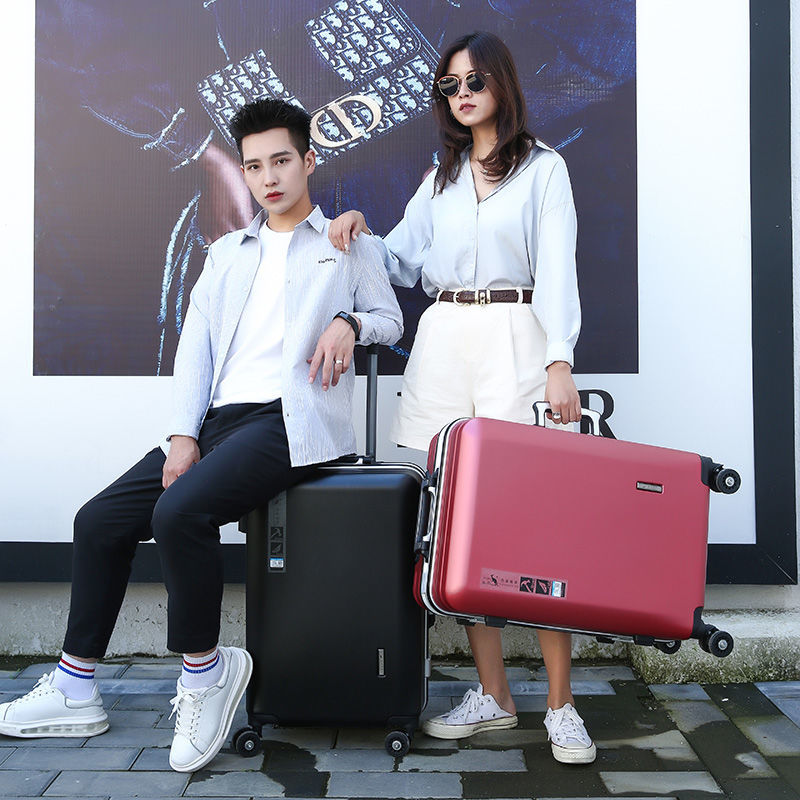 结实旅行箱行李箱铝框20拉杆箱万向轮24女男学生26密码Y皮箱子30 - 图2