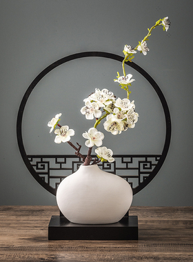 新中式家居家里房屋玄关装修装饰品茶室禅意创意大象X小工艺品摆