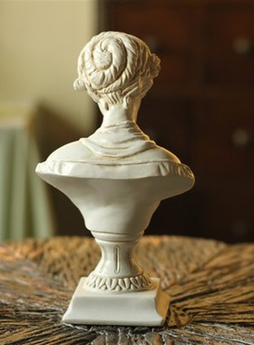 树脂装饰品客厅摆件 欧式家饰维V纳斯少女头像