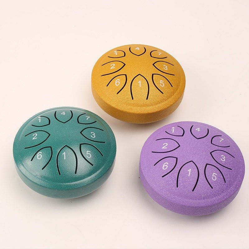 儿童空灵鼓粉色4.5寸8音手碟琴环保材料音色空灵多种颜色可选,淘宝优惠券,粉丝福利购,淘宝优惠卷