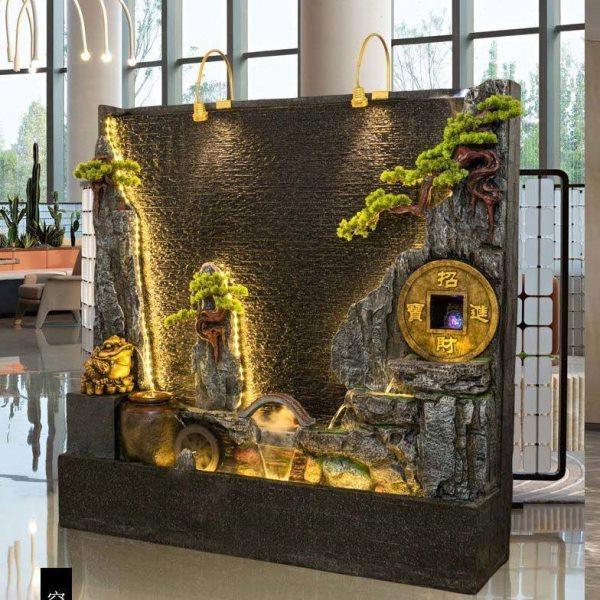 水幕墙假山喷泉流水屏风隔断户外装饰花园庭院造景酒店公司大摆件,淘宝优惠券,粉丝福利购,淘宝优惠卷