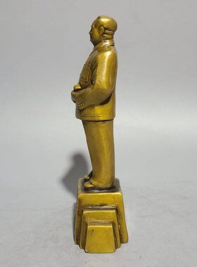 纯铜开国大典站像  小号伟人摆件 家居客厅人物装饰铜器工艺品