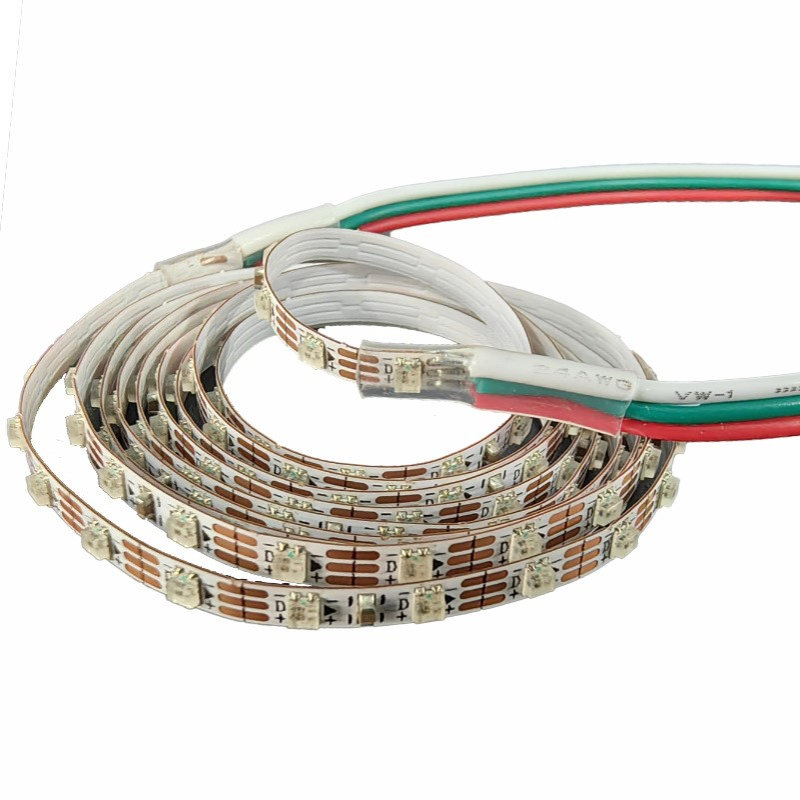 WS2812-2020-144灯 3mm板宽幻彩灯带 汽车氛围灯 沙盘模型可编程 - 图3