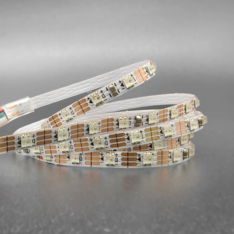 WS2812-2020-144灯 3mm板宽幻彩灯带 汽车氛围灯 沙盘模型可编程 - 图1