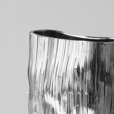 一匚银色陶瓷花器扁口创意家居售楼处样板间卧室餐桌玄关花瓶摆件,淘宝优惠券,粉丝福利购,淘宝优惠卷