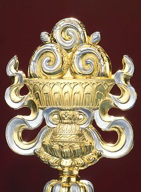 民族风摆件合金鎏银八瑞物家居用品吉祥八宝桌面工艺八瑞相摆件