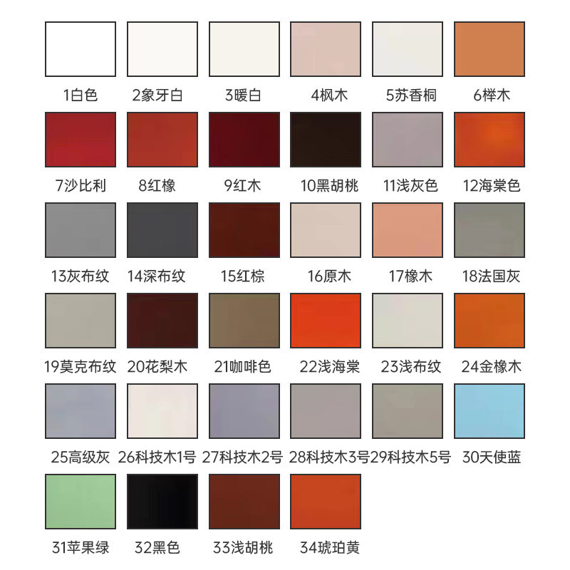 喷漆罐家俱水性木器漆木门柜子地板旧翻改色油漆木纹漆胡桃木白色 - 图3