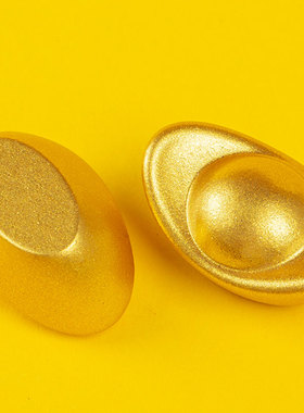 元宝小号实心工艺品式家居客厅玄关装饰品桌面摆设