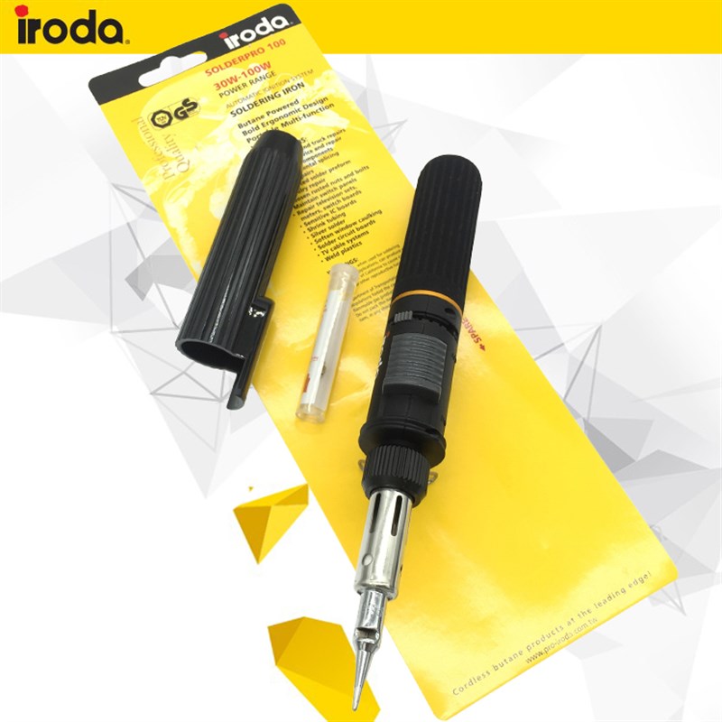 台湾进口iroda爱烙达气体烙铁 便携式燃气烙铁 多功能无线烙铁笔 - 图1