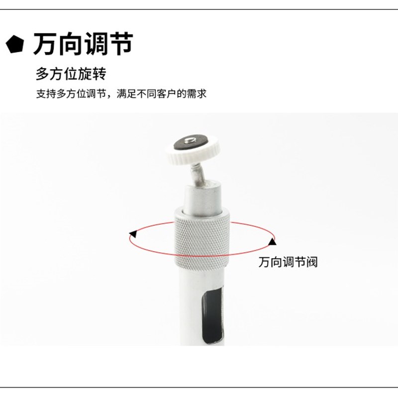 监控伸缩支架 加长杆室内外60-120cmL型铝合金摄像头万向壁装吊装 - 图1