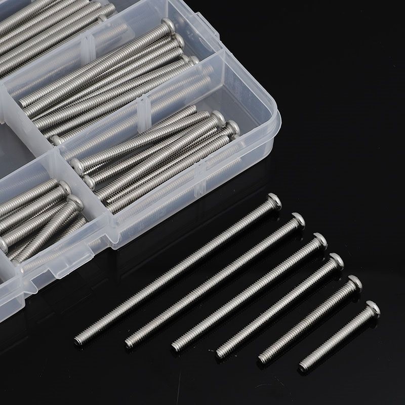 混装开关插座面板安装螺钉M4圆头螺钉专用加长螺丝螺母套装大全 - 图1