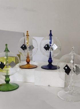 阳光风车克鲁克斯辐射计玻璃工艺品车载办公摆件情侣儿童生日新奇