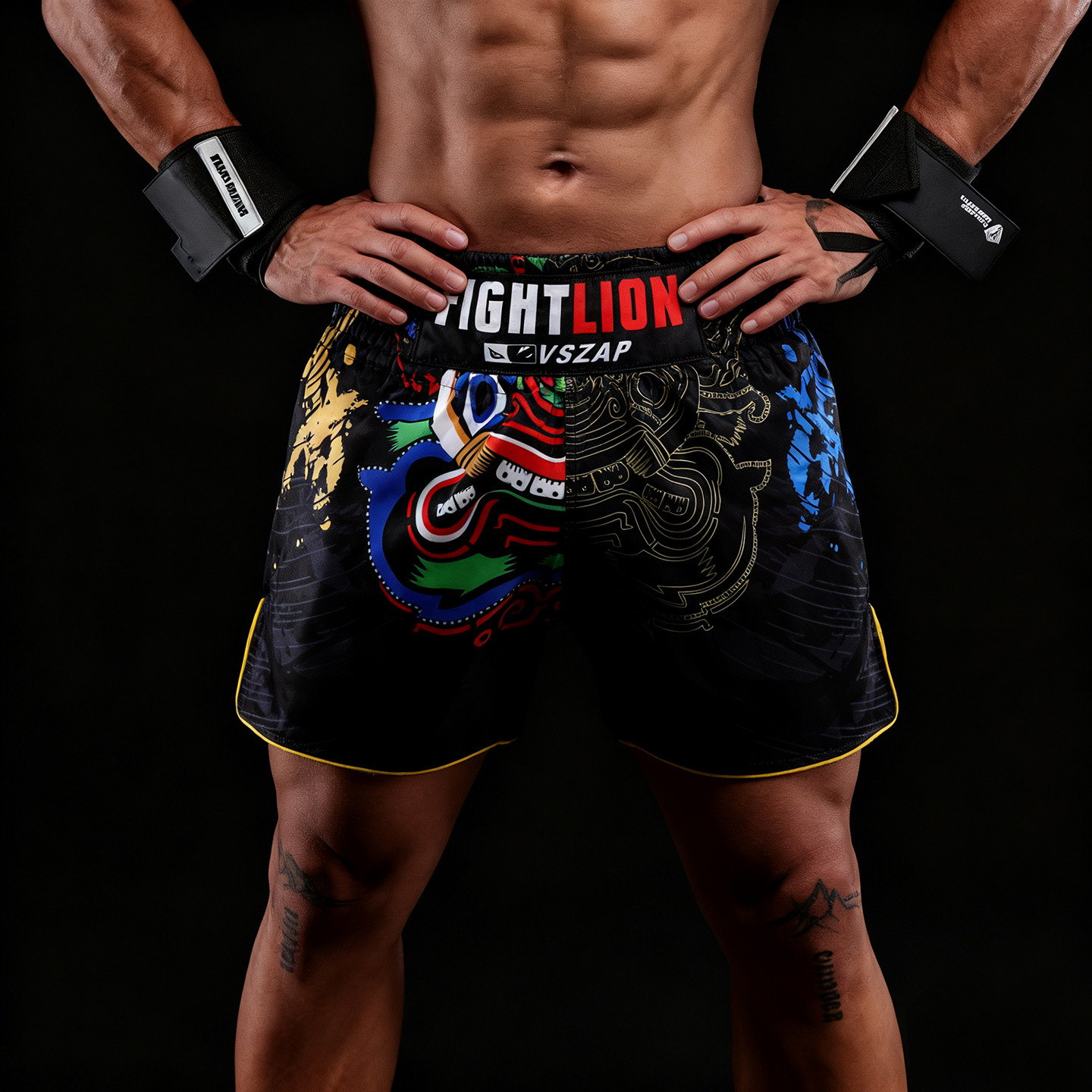 VSZAP男士健身训练泰拳短裤速干透气跑步格斗裤新款运动裤拳击服,淘宝优惠券,粉丝福利购,淘宝优惠卷