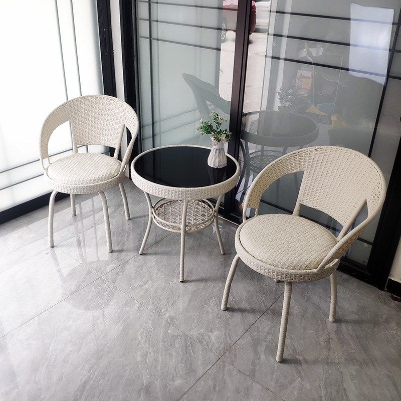 阳台茶桌椅组合藤椅三件套户外桌椅别墅庭院凉台茶桌藤编休闲椅子,淘宝优惠券,粉丝福利购,淘宝优惠卷