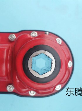 T2小型直角转向器换向器 90度换向箱分动箱中心六方孔播种机配件