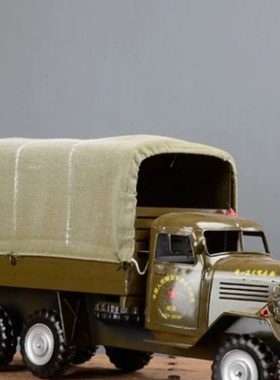 铁艺怀旧军车模型带篷布个性复古时尚家居摆件创意酒柜装饰品摆设