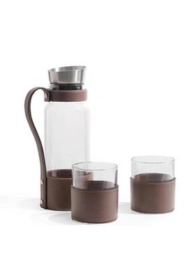 样板房间客厅厨房吧台橱柜软装咖啡机餐具收纳罐托盘组合饰品摆件