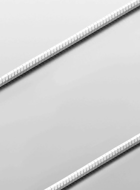 男士钛钢镀金项链冷调白细链条