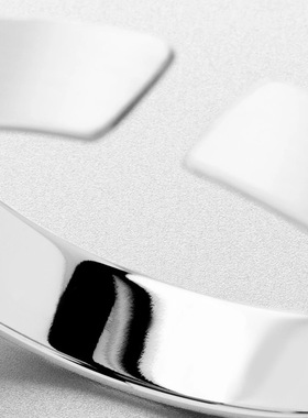 现代风镀金冷调白情侣戒子