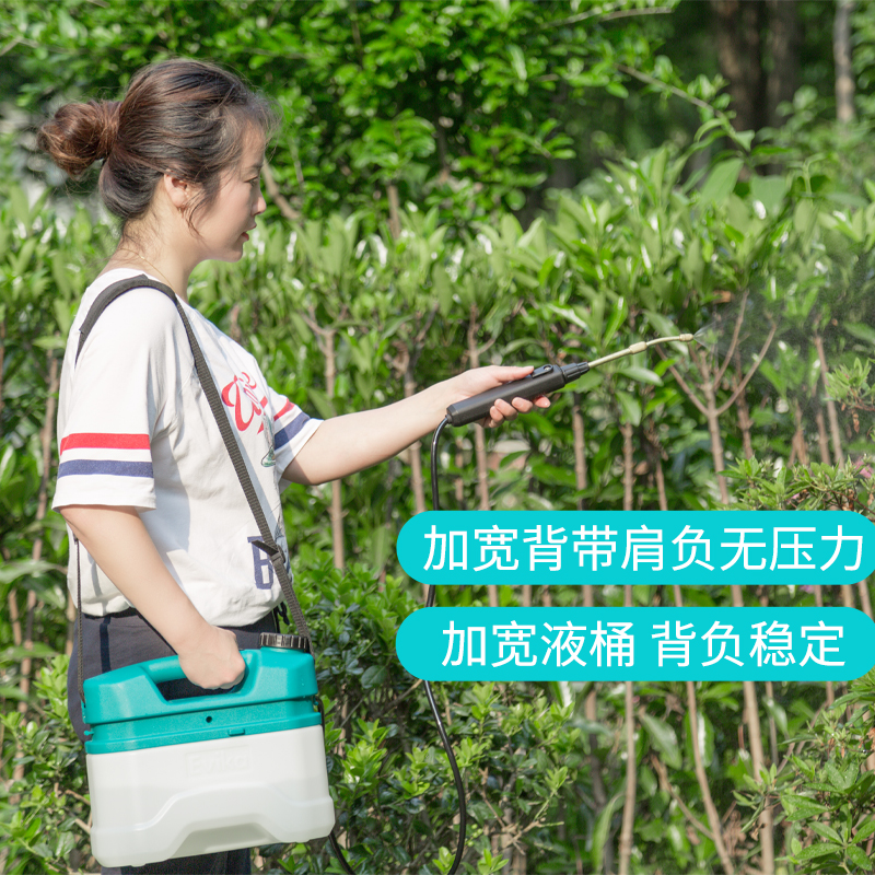 Evika单肩式电动喷雾器农用锂电池消毒防疫喷壶园艺浇花家用水壶 - 图0