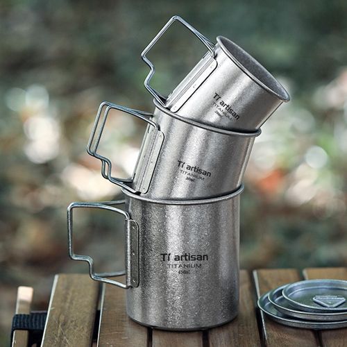 钛工匠钛杯户外纯钛水杯露营便携式茶杯咖啡杯子钛合金单层马克杯 - 图2