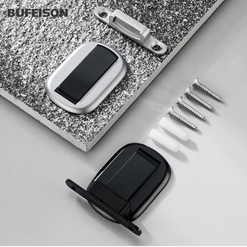 极窄门门吸超薄免打孔防撞门挡器新款强磁铁地碰隐形防风磁吸地吸 - 图3