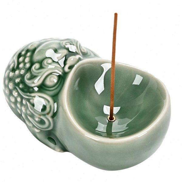 青瓷香炉香道线香薰炉创意家居中式家用摆件国风神兽香插装饰品批,淘宝优惠券,粉丝福利购,淘宝优惠卷