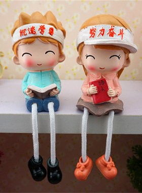 儿童房间装饰品时尚女孩女童书z桌书房小饰品书柜客厅桌上少女摆