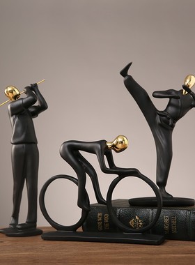 足球乒乓体育运动人m物模型摆件创意家居客厅酒柜北欧简约轻奢装