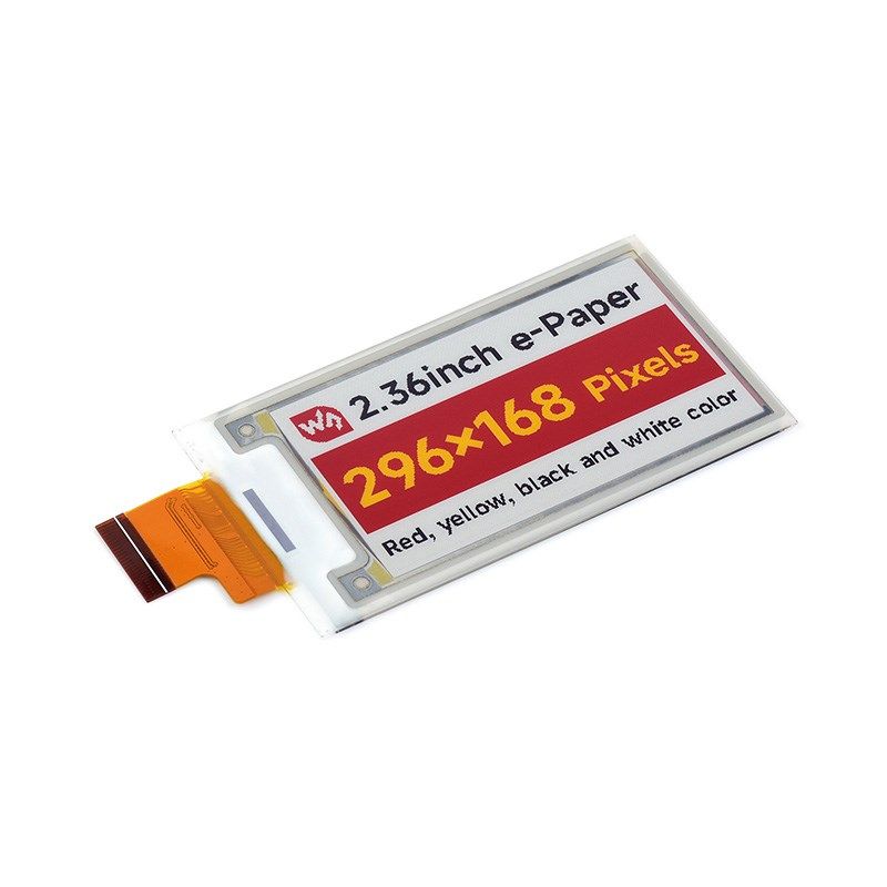 微雪 2.36寸e-Paper电子纸 红黄黑白 四色墨水屏 货架标签展示屏,淘宝优惠券,粉丝福利购,淘宝优惠卷