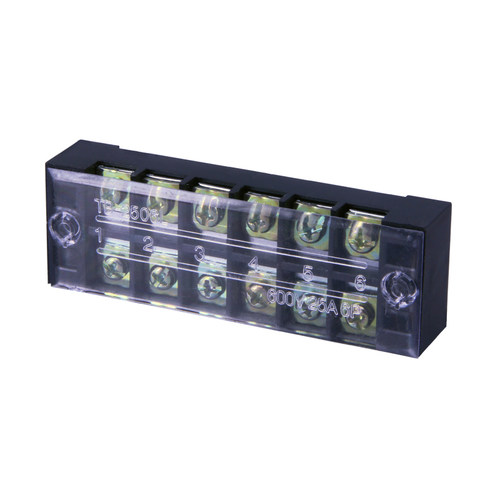 接线端子TB-2506.接线排.板 (电流25A 6位)线连接器接线柱端子排 - 图1