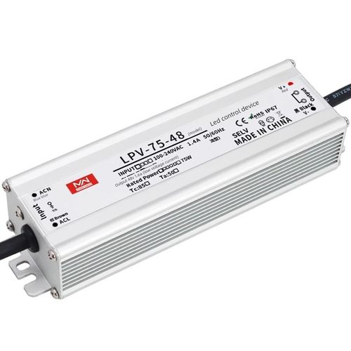 百鑫明纬220V转12V防水开关电源24v 60W100W200W350W/LED灯变压器 - 图1