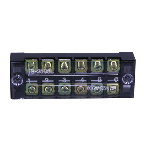 接线端子TB-2506.接线排.板 (电流25A 6位)线连接器接线柱端子排 - 图3