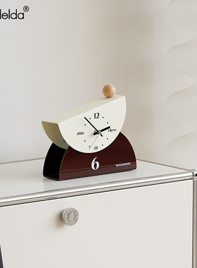 Mandelda家居轻奢座钟创意摆件客厅玄关装饰品电视柜摆台式时钟