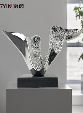 装饰柜壁龛摆件样板房抽象雕塑艺术品玄关桌面现代几何创意摆件