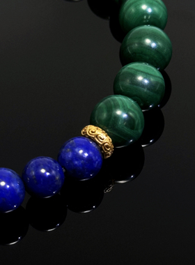 2026马年新款青金石孔雀石手链