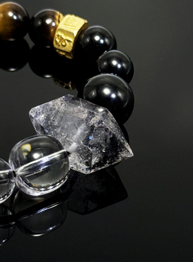 BUDDIA新款虎眼石闪灵钻手链