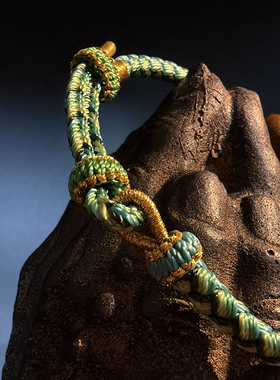 2026年本命年手工编织木龙鳞手链