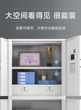 保密柜文件柜办公室电子密码锁资料档案柜钢制加厚财务保险储物柜