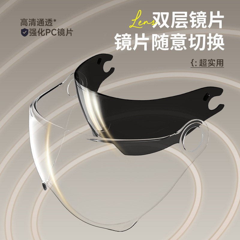 夏季电动车摩托车头盔男女士F电瓶车四季通用夏天半盔 - 图3